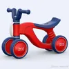 Captain American Baby Balance Bike Kids Toddlers Rid på steg Balancykel Scooter Inga pedaldrivande cyklar i 1-3 år gammal bebis