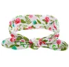 Babys Bohemia Florals Hoofdband Meisje Baby Donut Strik Bloem Turban Twist Hoofd Wrap Bunny Oren Knoop Zachte Haarband Kinderen Hoofdbanden