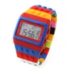 La mode conçoivent des enfants colorés enfants garçon fille LED silicone numérique montre occasionnelle