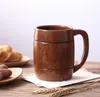 Nowy Ekologiczne 400 ml Klasyczna Drewniana Piwo Herbata Coffee Cup Cup Butelka Wody Butelka Home Office Party Dortware