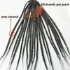 3倍箱の編組灰色の髪の伸び100gのクロッチ箱の編み物かぎ針編みの髪の延長編みの合成編組髪