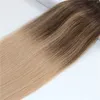 4 18 Human Hair Weave Bundle Brazilian Virgin Hish Hair Wefts Ombre Balayage يبرز صبغة Color4322221