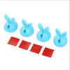 20SETS RABBIT EAR CABLE WINDER HONTHONEL Kabelorganisatör Tråd Storage Silicon Charger Kabel Wrap Cord Holder Clips för MP3