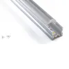 300 x 2m uppsättningar / parti 30 graders strålvinkel LED-band Aluminiumprofil Uppåtgående lock Aluminium LED-hus för vägguttagna lampor