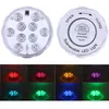 5050 smd 10 LED Submersible Light Kit, Submersible flower design,creating multicolor lighting effect Wedding Birthday Party Decoration