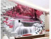 High Quality Costom fashion mural 3d wallpaper 3d wall papers for tv backdrop