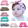 Boże Narodzenie Czeski Bawełna Dziewczyna Baby Bow Pałąk Wave Point Turban Twist Head Wrap Twisted Knot Miękkie Pasmo Włosów Opaski Bandanas 50 sztuk FD6521