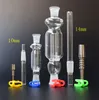 Micro NC Kit 10 milímetros 14 milímetros Titanium Dica Mini vidro de tubo de vidro Bongs de cachimbos de água