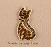 Opstrijkbare patches DIY geborduurde patch sticker voor kleding kleding stoffen badges naaien zeepaardje hond kat design234f