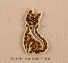 Strykjärn på fläckar DIY Broderad Patch Klistermärke för Kläder Kläder Tyg Badges Sy Sea Horse Dog Cat Design