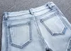 Heren jeans Groothandel- Dimusi 2021 Mens Skinny Jean Distressed Slim Elastische Denim Biker Hiphop Pants Washed Ripped Size 28-42, YA5581
