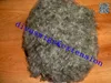 Kvinnor Grå Hår Förlängning Silver Grå Afro Puff Kinky Curly Drawstring Human Hairs Ponytails Clip i Real Humain 80g 100g 120g