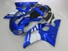 Lower price moto part fairings for Yamaha YZF R6 98 99 00 01 02 blue black fairing kit YZFR6 1998-2002 OT46