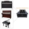 Pédale de piano réglable extension noir Abs Abs Plastique Plastic Piano Assistant Assistant For Kids1636306