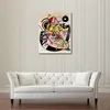 Excellent Quality Handmade Oil Paintings Wassily Kandinsky Modern Art Abstract Canvas Wall Decor Romantic White Dot