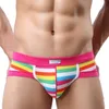 Män Boxer Underkläder Mens Shorts Boxers Homme Cuecas Bekväma Mäns Bomull Striped Sexig Fringe Färgglada Homewear Casual Underkläder