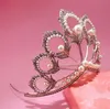 Neue günstigste Kronen Haarschmuck Strass Juwelen Hübsche Krone ohne Kamm Tiara Haarband Bling Bling Hochzeitszubehör LY50D