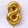 40 -Zoll -Folienballon Große Helium -Nummer Luftballons Hochzeitsdekoration Geburtstagsfeier Souvenirs Golden Silver7097960