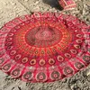 160cm Stora färgglada strandhanddukar med tofs Böhmen Badbad Handduksbrev Skriv ut Picnic Serviette Indian Mandala Beach Kasta Tapestry