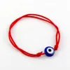 120 Stück Kabbalah-Armband mit roter Schnur, gemischte Farben, Harz, böser Blick, Perlen, rot, Schutz, Gesundheit, Glück, Glück, Armbänder B-35246N