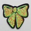 6 kleuren hart licht sequin Iron-On ster vlinder mond Applique Geborduurde Patch-Sequin Hart badge voor clothes251z