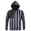 Hurtownia Nowa Moda Ameryka Styl 3D Bluzy Mężczyźni Kobiety Bluzy Z Kapturem USA Flaga Stars Stripes Drukuj Hoody Topy Plus Size 3XL