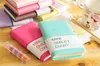 2021 Ny högkvalitativ söt färgstark Mini Smile Läder Notebook Notes Anteckningar 7.5 * .12,5 cm 192 Sheets Wire Bound Student Pocket Fashion Diary för Business Office Book