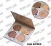Gratis verzending Epacket nieuwe make-up gezicht 4 kleuren bronzers highlighters palet! 7,4 g