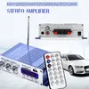 Freeshipping HY02 USB FM Audio Auto Stereo Verstärker Radio MP3 Lautsprecher LED Hi-Fi 2 Kanal Digital Display Power Player für Auto Motorrad