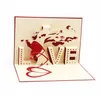 愛の木の手作りのキリガミ折り紙3Dポップアップ結婚式の誕生日のお祝いパーティー用品のためのグリーティングカード3555815