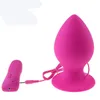 Big Size 7 Mode Vibrating Silicone Butt Plug Large Anal Vibrator Huge Anal Plug Unisex Erotic Toys Sex Products