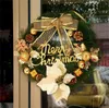 Wieniec na wakacje Dekoracje 50 CM Igły sosnowe Garland Hangings GolddeCoration Ring Boże Narodzenie prezent