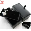 Küçük Sevimli Siyah Kol Düğmeleri Kutusu Klasik Hediye Paket Kılıfları Kol Düğmesi Depoluğu Takı Kutuları Ekran Tutucu Kılıf Ücretsiz Kargo