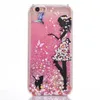 Glitter Clear PC phone Case Dynamic Liquid Sexy Girl Rigid Plastic Cover For iphone 6 7 plus Slim Quick Sand Acrylic Back Covers