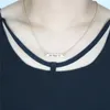 Par älskar bokstäver hängsmycken designer halsband för kvinna man guld silver pläterad legering länk kedja choker kvinnor män hänge halsband älskare smycken vän gåva