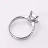 Yhamni 100 ٪ Solid 925 Silver Rings Gine Jewelry Big Sona CZ RATESTING RINGS for Women RING SIZE 4 5 6 7 8 9 10 XR038237E