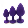 Grande Médio pequeno 3pcslot silicone plug plug plug plug dilat Anal brinquedos eróticos brinquedos sexuais adultos para homens e mulheres Toys de sexo gay3633071