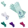 Gants de doigt pour enfants 7 couleurs enfants dessin animé paillettes poudre impression enfants gants de fête pour princesse filles robes mitaines cadeaux de noël