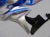 Wtrysk Mold 100% FIT dla HONDA CBR600RR 07 08 Niebieskie Silver Black Fairings Set CBR600RR 2007 2008 OT11