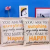 Atacado-Low Price "You Are My Sunshine" Algodão Linho inclinada Almofada lance fronha Good Design 45 * 45 centímetros