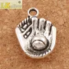 Baseball Glove Sports Charms 100pcslot Antique Silver Pendants L284 21x142mm Jewelry Findings Components1538279