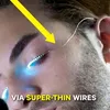 Nuove uscite Strisce LED di Halloween Adesivo per ciglia finte Ciglia a led 3D Trucco per occhi Ciglia finte leggere impermeabili