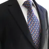 P14 Extra Lange Größe Floral Karierte Multicolor Navy Mens Krawatten Krawatten 100% Seide Jacquard Woven Handmade