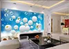 customized wallpaper for walls Home Decor Living Room Natural Art ocean World Fish 3D Stereo Wall