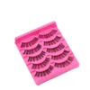 5 Pairs Natural False Eyelashes Short Makeup Handmade Thick Cross Fashion Fak Eye Lashes Tools For Women