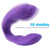 Sex Massager Sexleksaker för par USB-laddningsbara G-Spot-vibratorer för kvinnor Vattentät klitoris dildo 10 Speed ​​U Shape Sex Product H8