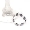 2017 natuursteen armband dubbele kristallen armband met volledige pave kristal verpakte armbanden met volledig kristal