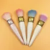 LES MERVEILLEUSES LADUREE 4pcs brush set + 1pc mirror + 1pc Brush Holder makeup Brush set best Quality