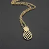 Mode hänge halsband för kvinnor guld silver pläterade ananas chokers halsband länk kedja smycken vän gåva