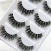 014 Handmade Water Mink Thick False Eyelashes Nature Long Crisscross Messy Tapered Fake Eyelashes Cotton Makeup Eye Lashes 1 box 5 pairs